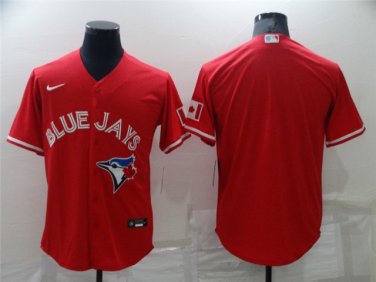 Activewear Baseball Uniform Toronto Blue Jays Blank Jerseys Red Alternate Player Shirt