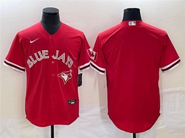 Activewear Baseball Uniform Toronto Blue Jays Blank Jerseys Red CoolBase Player Shirt