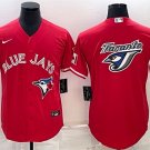 Activewear Baseball Uniform Toronto Blue Jays Blank Jerseys Red Team Big Logo CoolBase Shirt
