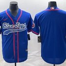 Activewear Baseball Uniform Toronto Blue Jays Blank Jerseys Royal CoolBase Shirt