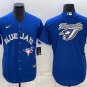 Activewear Baseball Uniform Toronto Blue Jays Blank Jerseys Royal Team Big Logo CoolBase Shirt