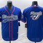 Activewear Baseball Uniform Toronto Blue Jays Blank Jerseys Royal Team Big Logo CoolBase Shirt