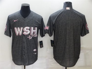 Activewear Baseball Uniform Washington Nationals Blank Jerseys Gray City Connect Shirt