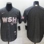 Activewear Baseball Uniform Washington Nationals Blank Jerseys Gray City Connect Shirt