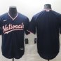 Activewear Baseball Uniform Washington Nationals Blank Jerseys Navy Alternate Shirt