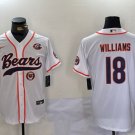 Caleb Williams #18 Chicago Bears Stitched Jersey White