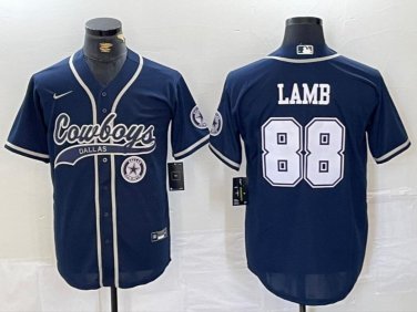 CeeDee Lamb #88 Dallas Cowboys Stitched Jersey Navy