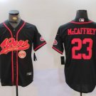 Christian McCaffrey #23 San Francisco 49ers Stitched Jersey Black