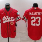 Christian McCaffrey #23 San Francisco 49ers Stitched Jersey Scarlet