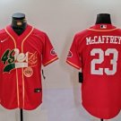 Christian McCaffrey #23 San Francisco 49ers Stitched Jersey Scarlet Fans