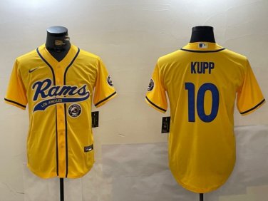Cooper Kupp #10 Los Angeles Rams Stitched Jersey Gold