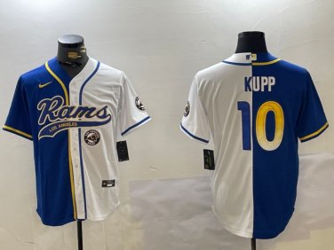 Cooper Kupp #10 Los Angeles Rams Stitched Jersey White & Royal