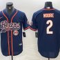 D.J. Moore #2 Chicago Bears Stitched Jersey Navy