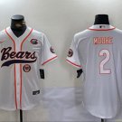 D.J. Moore #2 Chicago Bears Stitched Jersey White