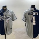 Dak Prescott #4 Dallas Cowboys Stitched Jersey Gray & Navy