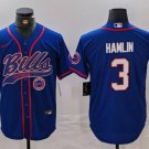Damar Hamlin #3 Buffalo Bills Stitched Jersey Royal