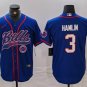 Damar Hamlin #3 Buffalo Bills Stitched Jersey Royal