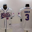 Damar Hamlin #3 Buffalo Bills Stitched Jersey White