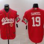 Deebo Samuel #19 San Francisco 49ers Stitched Jersey Scarlet