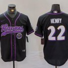 Derrick Henry #22 Baltimore Ravens Stitched Jersey Black
