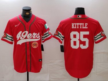 George Kittle #85 San Francisco 49ers Stitched Jersey Scarlet