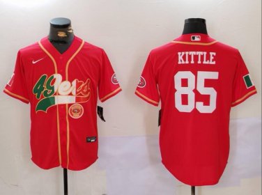 George Kittle #85 San Francisco 49ers Stitched Jersey Scarlet Fans