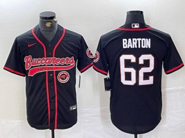 Graham Barton #62 Tampa Bay Buccaneers Stitched Jersey Black