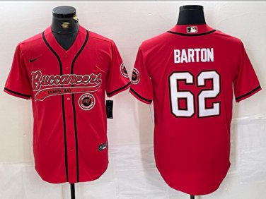 Graham Barton #62 Tampa Bay Buccaneers Stitched Jersey Red