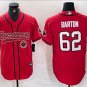 Graham Barton #62 Tampa Bay Buccaneers Stitched Jersey Red