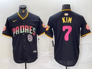 Ha-Seong Kim #7 San Diego Padres Limited Fashion Jersey Black
