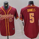 Jayden Daniels #5 Washington Commanders Stitched Jersey Burgundy