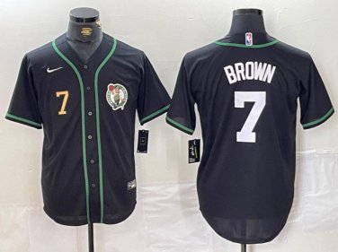 Jaylen Brown #7 Boston Celtics Stitched Jersey Black