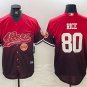 Jerry Rice #80 San Francisco 49ers Stitched Jersey Scarlet