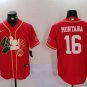Joe Montana #16 San Francisco 49ers Stitched Jersey Scarlet Fans