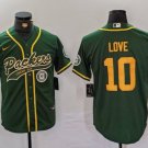Jordan Love #10 Green Bay Packers Stitched Jersey Green