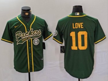 Jordan Love #10 Green Bay Packers Stitched Jersey Green