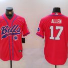 Josh Allen #17 Buffalo Bills Stitched Jersey Red