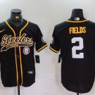 Justin Fields #2 Pittsburgh Steelers Stitched Jersey Black