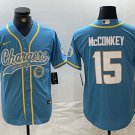 Ladd McConkey #15 Los Angeles Chargers Stitched Jersey Powder Blue