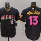 Manny Machado #13 San Diego Padres Limited Fashion Jersey Black