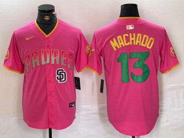 Manny Machado #13 San Diego Padres Limited Fashion Jersey Pink