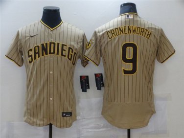 mens & youth Activewear Baseball Uniform 9 Jake Cronenworth Jerseys Tan Alternate Player Elite Shirt