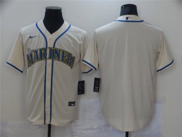 mens & youth Activewear Baseball Uniform Seattle Mariners Blank Jerseys Cream Alternate Player Shirt