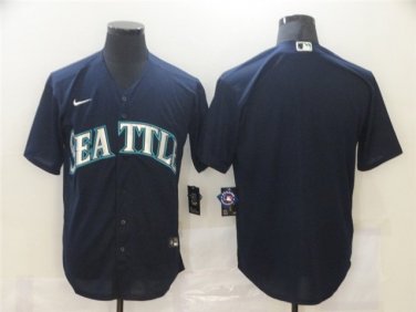 mens & youth Activewear Baseball Uniform Seattle Mariners Blank Jerseys Navy Alternate Player Shirt