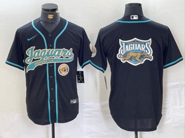 Men's Jacksonville Jaguars Stitched Jersey Black