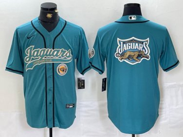 Men's Jacksonville Jaguars Stitched Jersey Teal