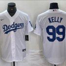 Men's or Youth Joe Kelly #99 Los Angeles Dodgers Home Player Jersey White