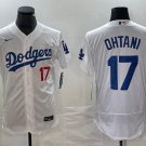 Men's Shohei Ohtani #17 Los Angeles Dodgers Home Elite Player Jersey White