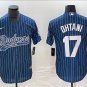 Men's Shohei Ohtani #17 Los Angeles Dodgers Home Player Jersey Royal Stripe