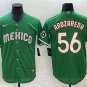 Mexico Uniform 56 Randy Arozarena Jerseys Green 2023 World Baseball Classic Shirt
